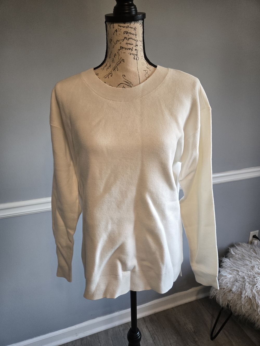 Cream Crewneck Sweater
